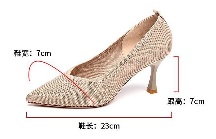 Fashion Korean style high-heeled shoes fine-root pointed shoes