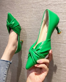 Pointed low high-heeled shoes fashion shoes for women