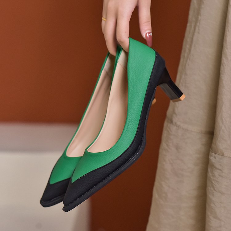 Korean style high-heeled shoes pointed shoes for women