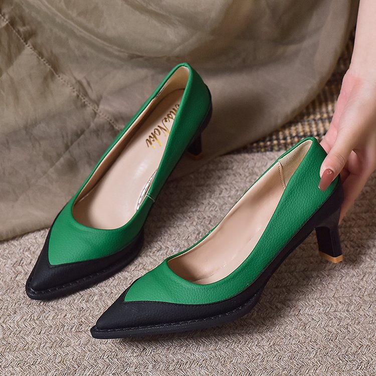 Korean style high-heeled shoes pointed shoes for women