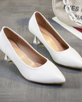 Pointed low shoes fashion Korean style high-heeled shoes