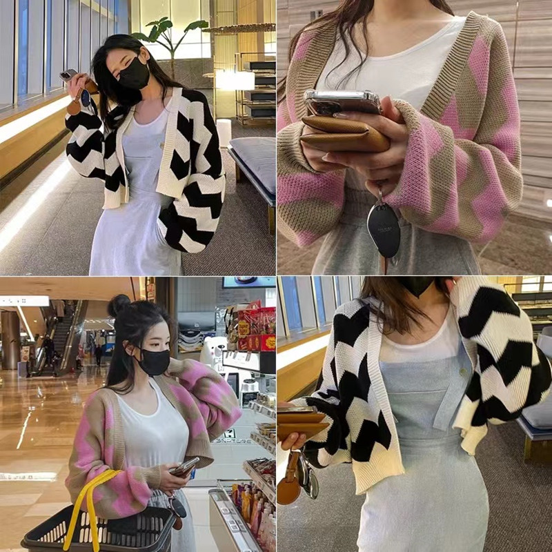 Short loose cardigan Casual Korean style coat for women