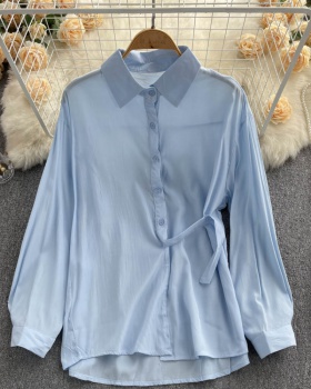 France style shirt all-match small shirt for women