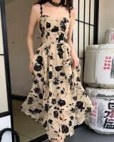 Sexy printing dress summer halter strap dress for women