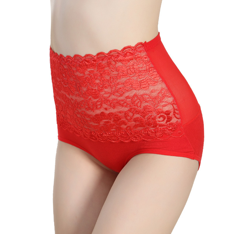 Large yard lace sexy high waist tracelessness briefs