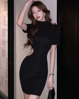 France style slim spicegirl sexy knitted dress for women