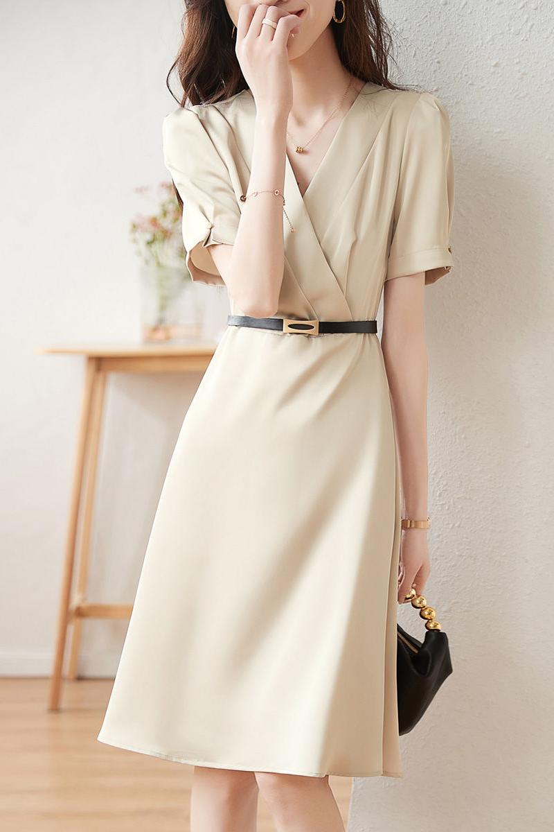 Cozy fashion elegant simple temperament dress