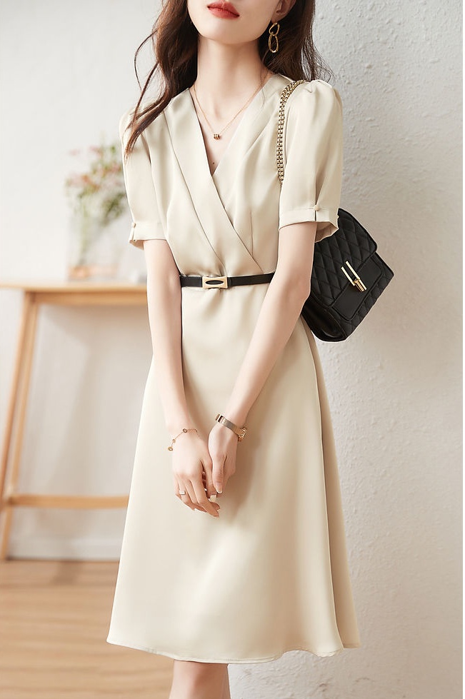 Cozy fashion elegant simple temperament dress