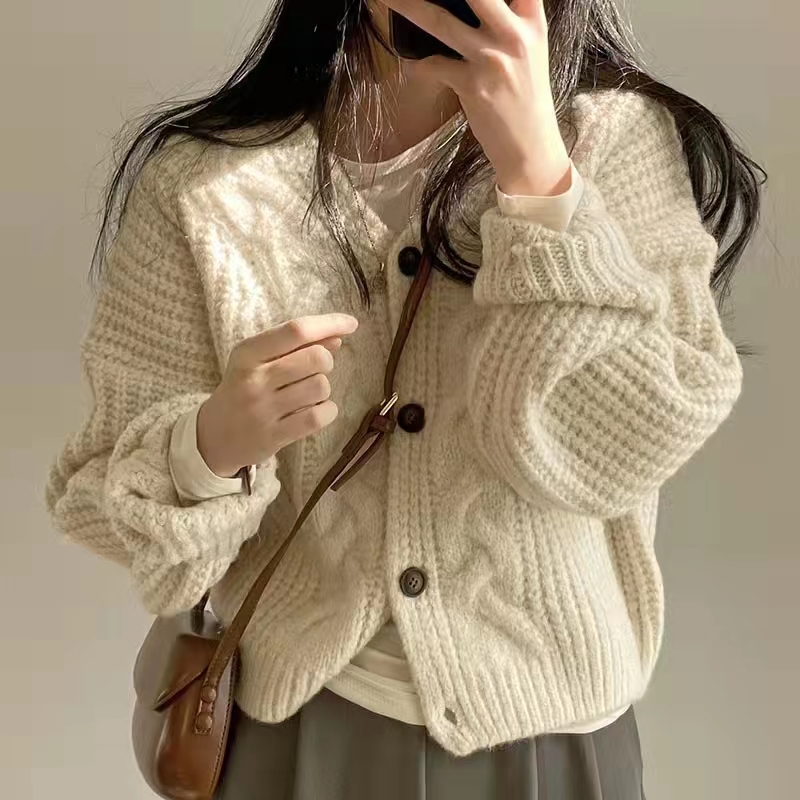 Loose sweater autumn and winter cardigan for women