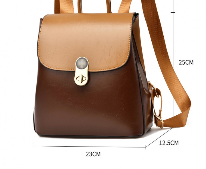 Simple fashion backpack mixed colors backpack for women