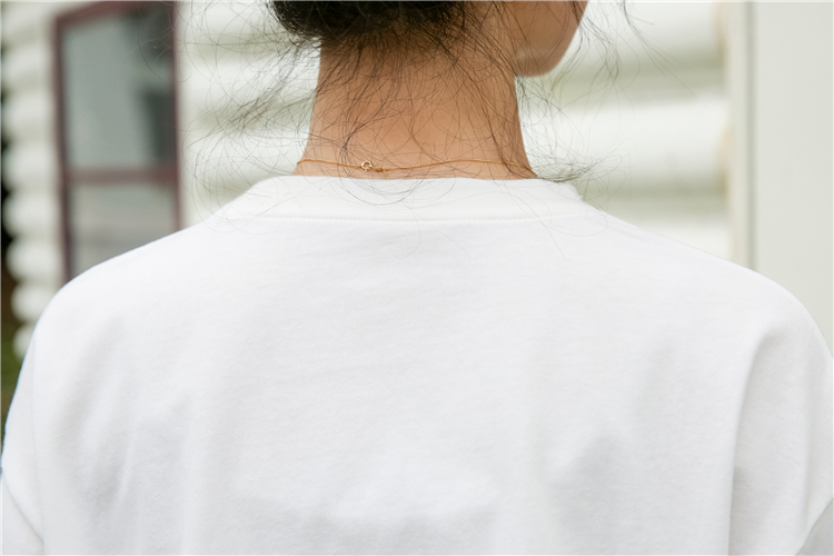 Pullover printing T-shirt long sleeve navel tops for women