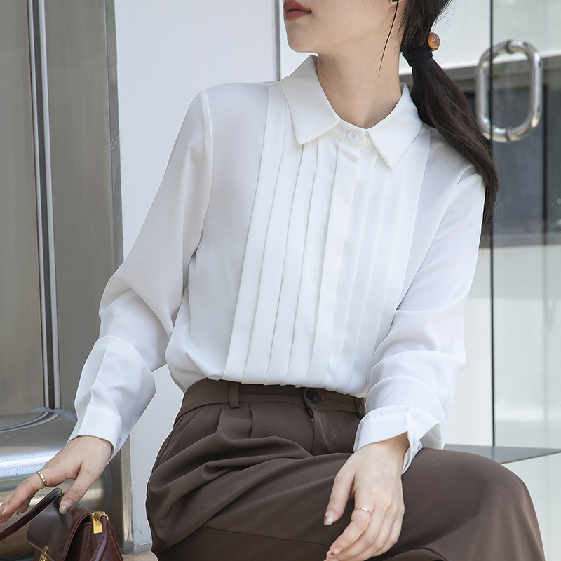 Spring and autumn tops commuting shirt for women