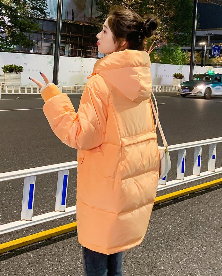 Thick long winter coat Korean style all-match cotton coat