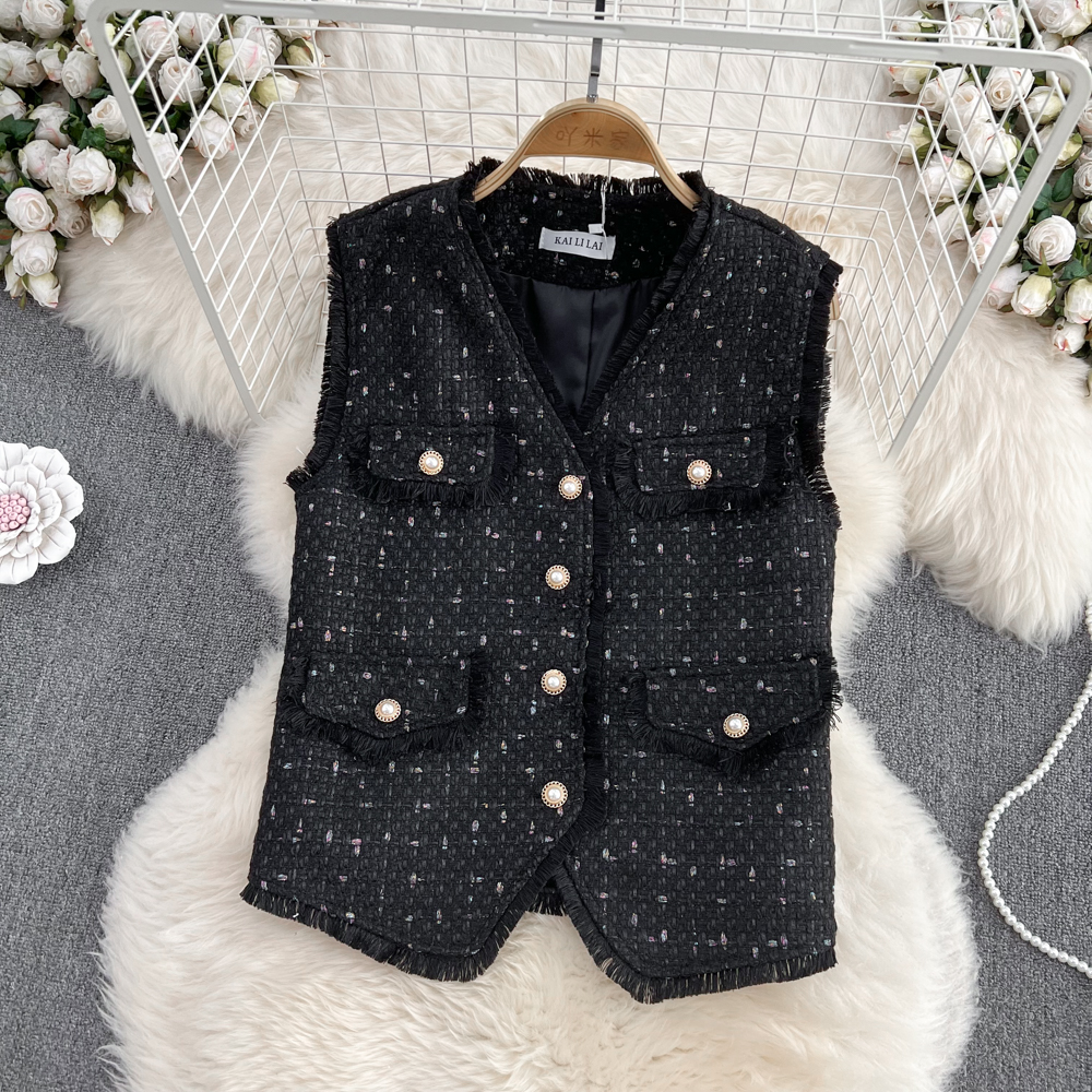 Fashion and elegant coat single-breasted vest for women
