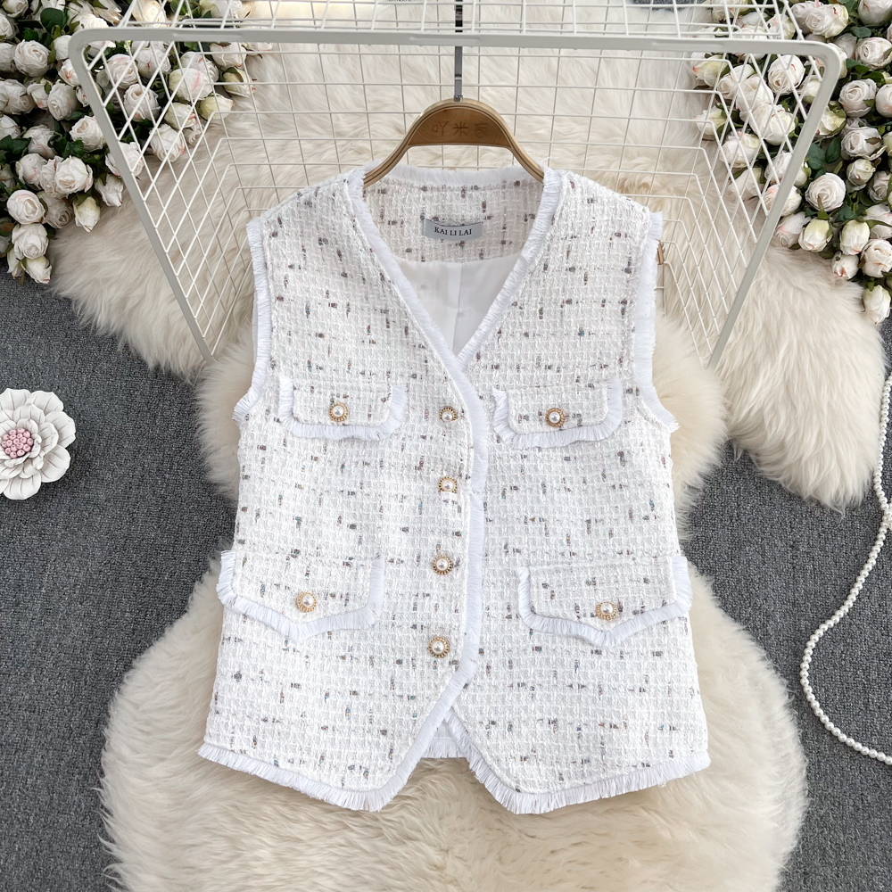 Fashion and elegant coat single-breasted vest for women