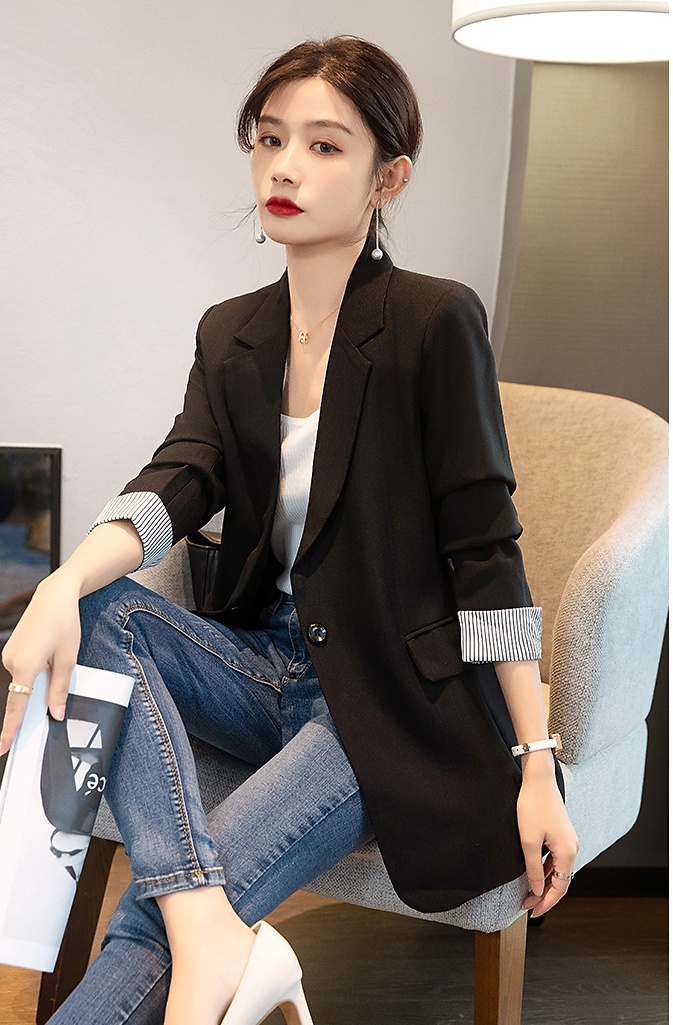 Korean style fashion tops temperament autumn coat for women