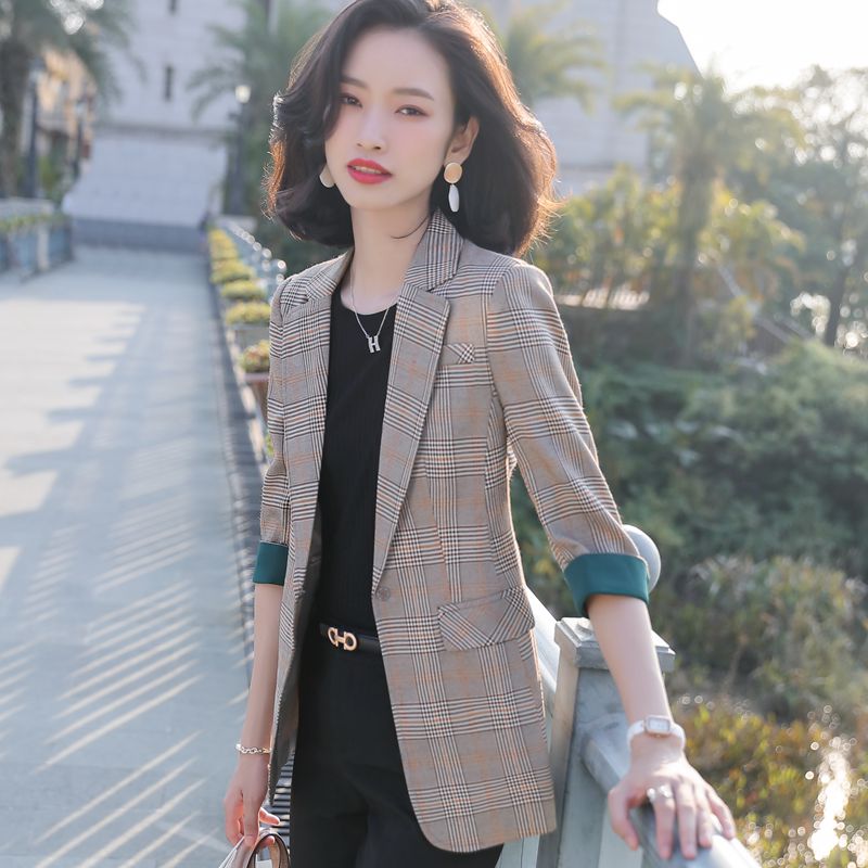 Autumn tops British style business suit for women