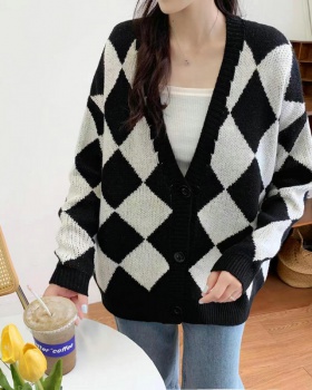 Knitted slim sweater lazy wears outside coat for women