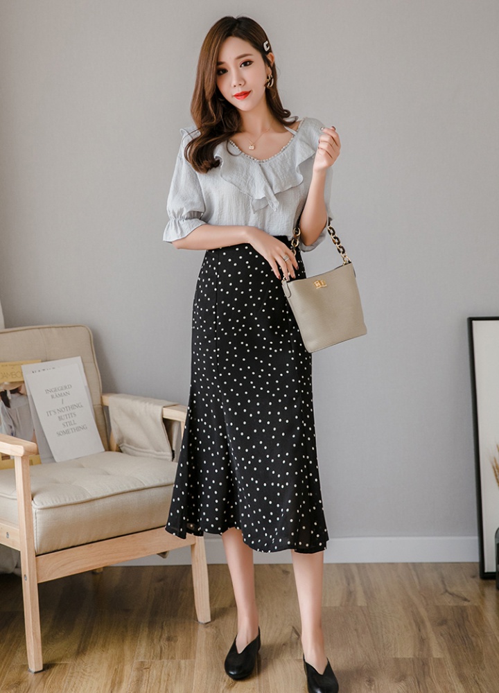 Chiffon fashion Korean style long skirt for women