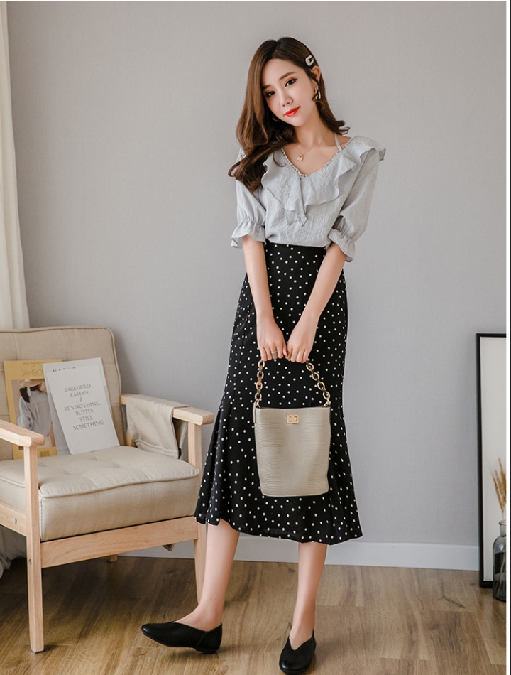 Chiffon fashion Korean style long skirt for women