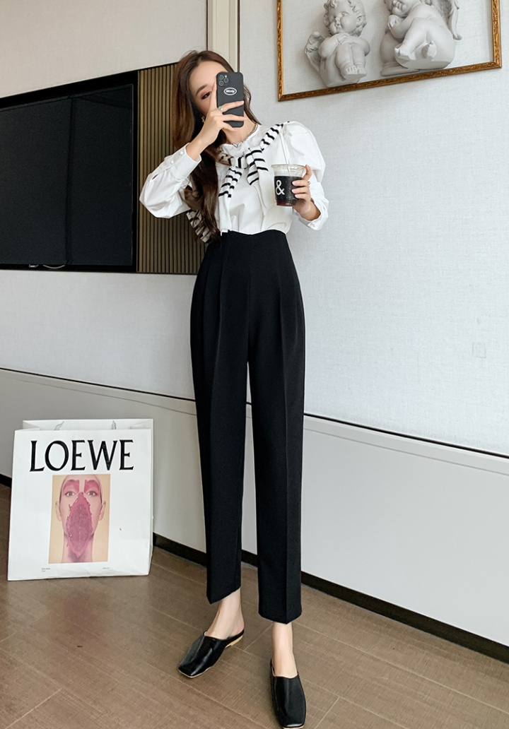 Autumn Casual high waist pants bud feet business suit