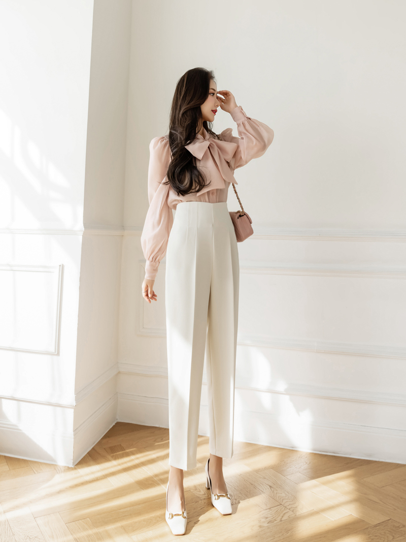 Autumn Casual high waist pants bud feet business suit