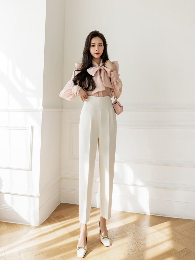 Autumn Casual high waist pants bud feet business suit