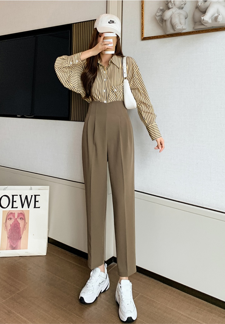 Autumn Casual high waist pants bud feet business suit