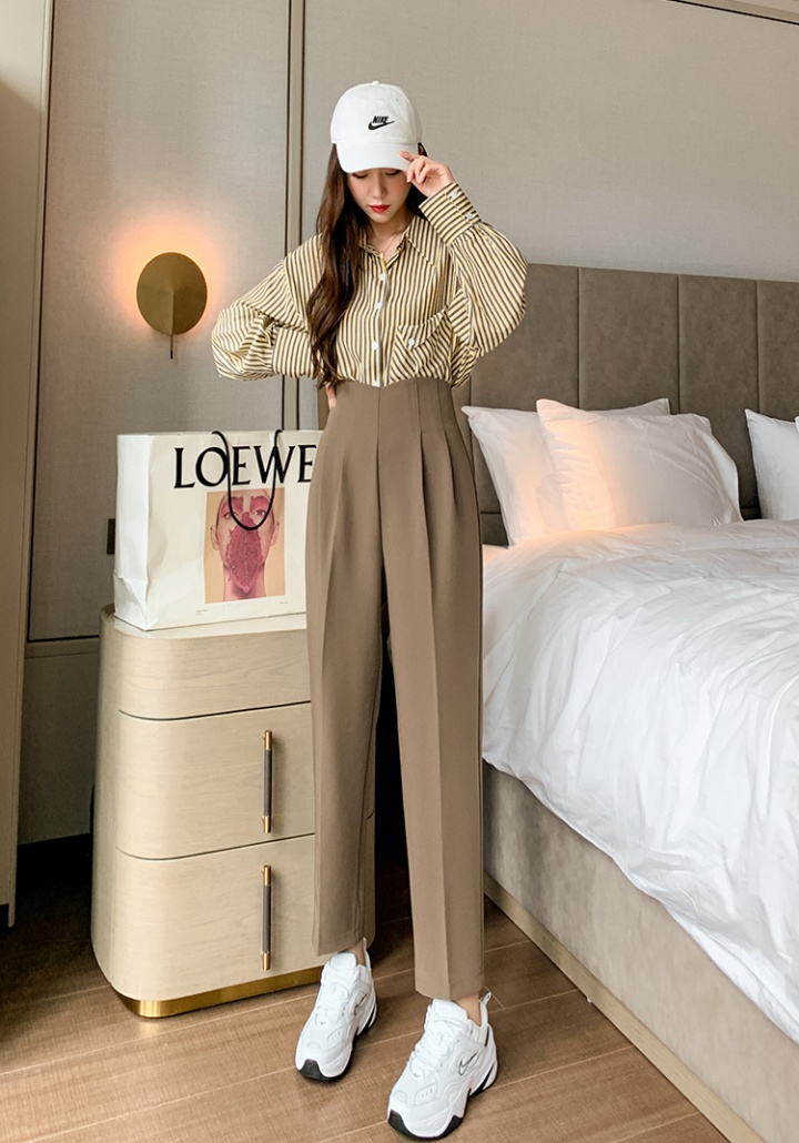 Autumn Casual high waist pants bud feet business suit