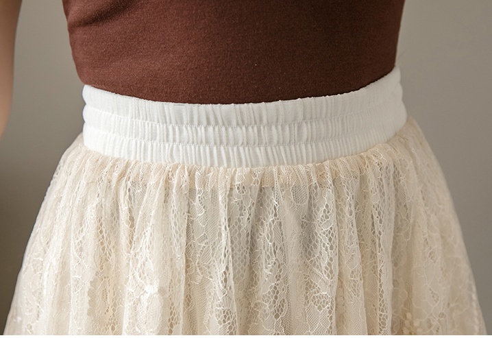 Cake high waist long skirt lace autumn skirt for women