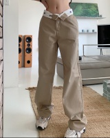 Waist casual pants flanging wide leg pants for women