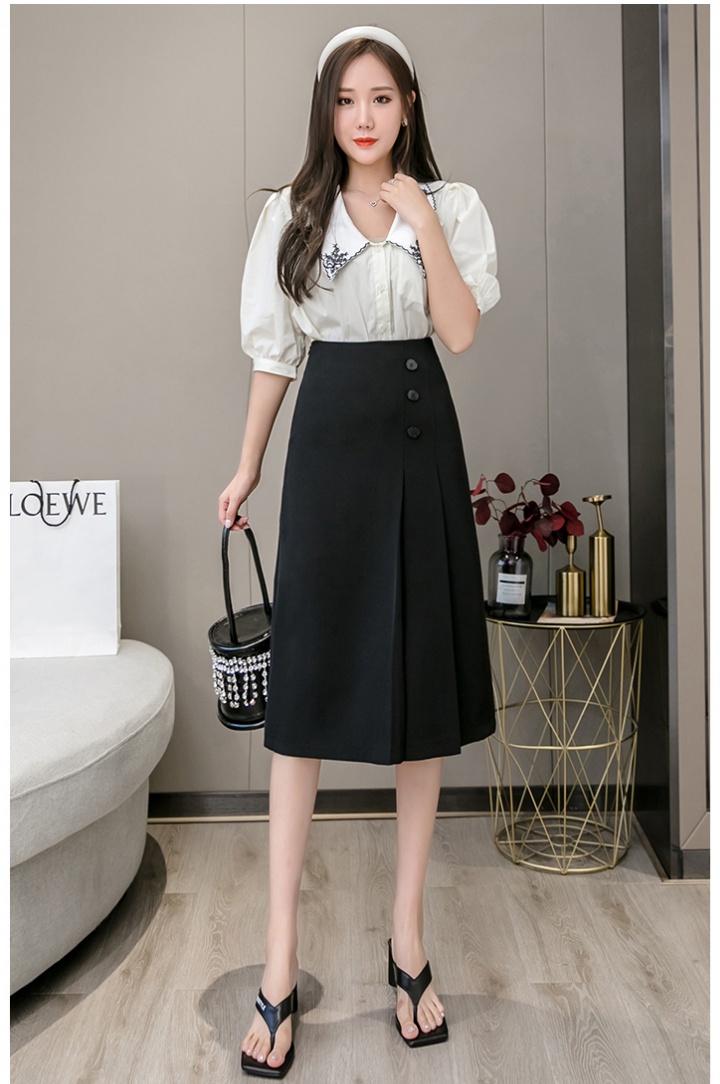 High waist long dress autumn skirt for women
