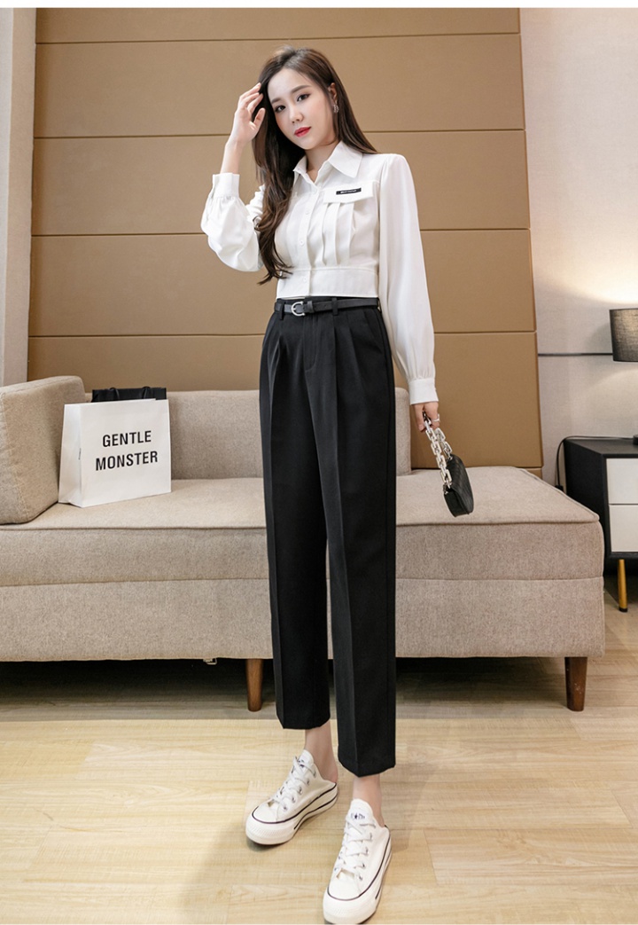 Autumn high waist pencil pants Casual harem pants for women