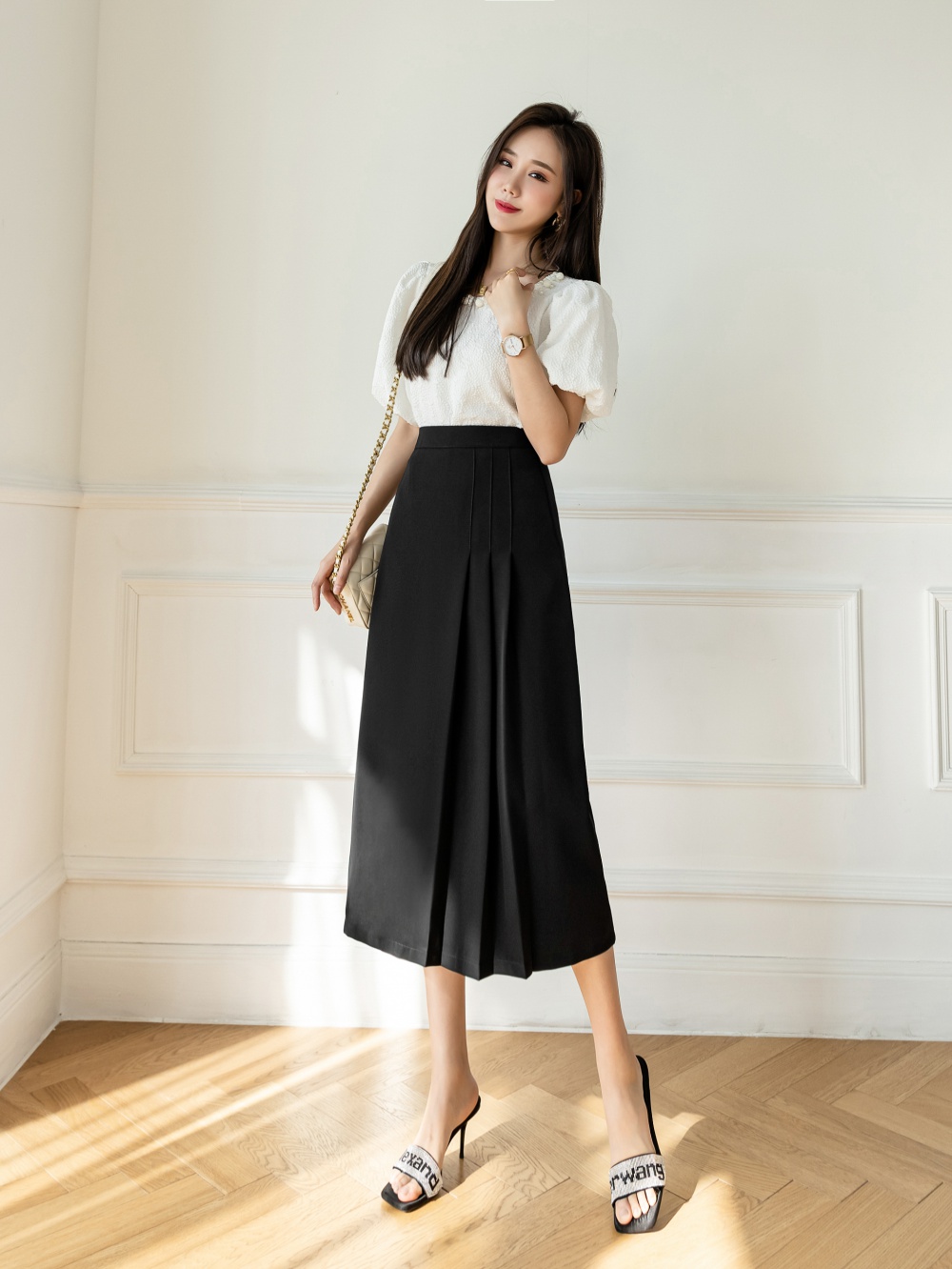 Autumn business suit high waist long skirt for women
