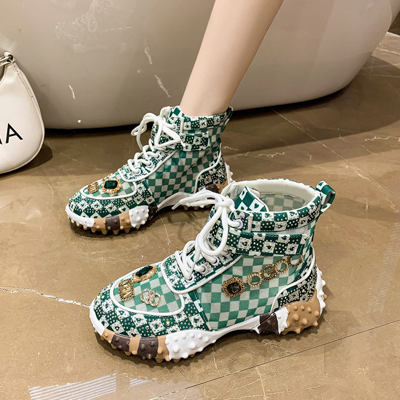 Summer high-heeled fully-jewelled shoes for women