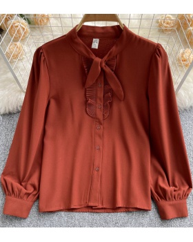 Long sleeve tops Western style shirt for women