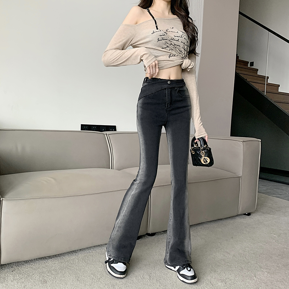 High waist tight jeans spicegirl pants for women