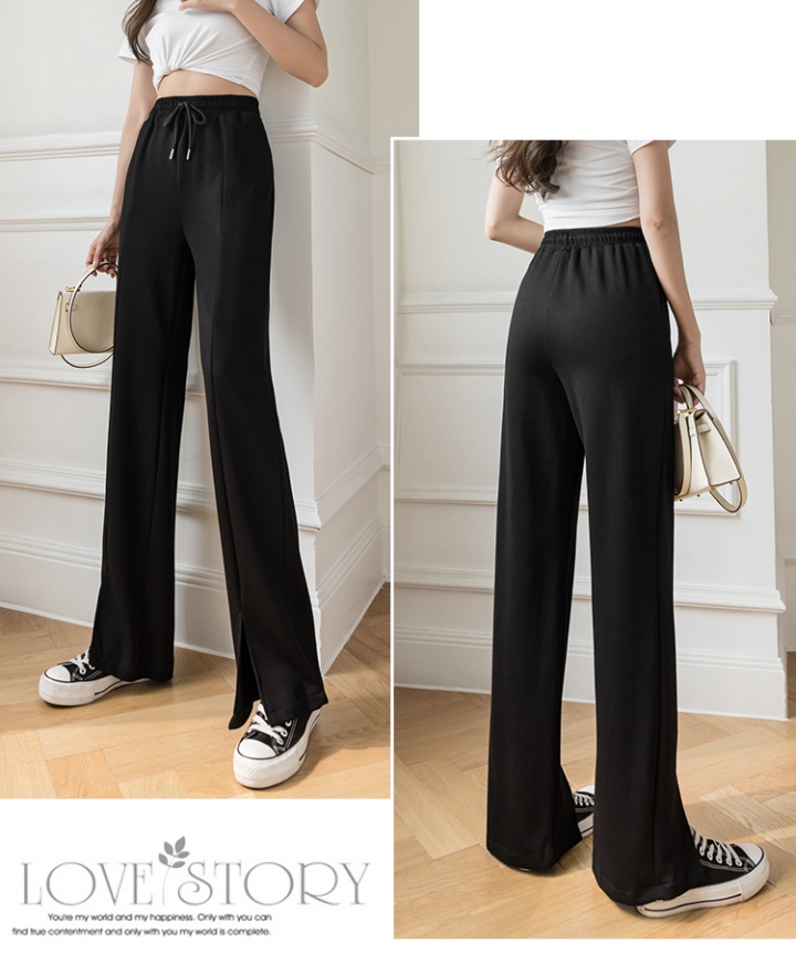 Loose sports sweatpants split long pants for women