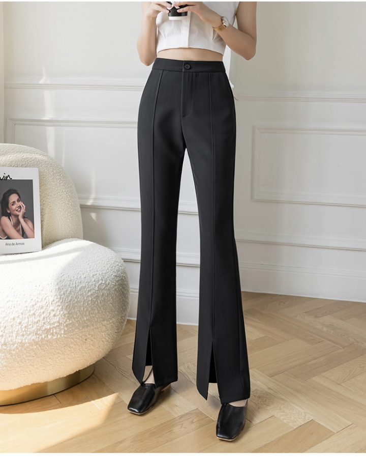 Autumn Korean style pants split drape suit pants for women