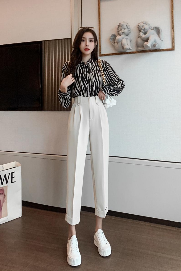 Autumn Korean style long pants high waist business suit