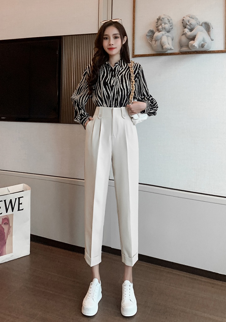 Autumn Korean style long pants high waist business suit