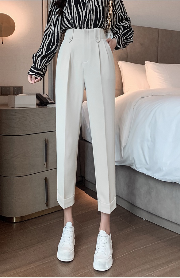 Autumn Korean style long pants high waist business suit