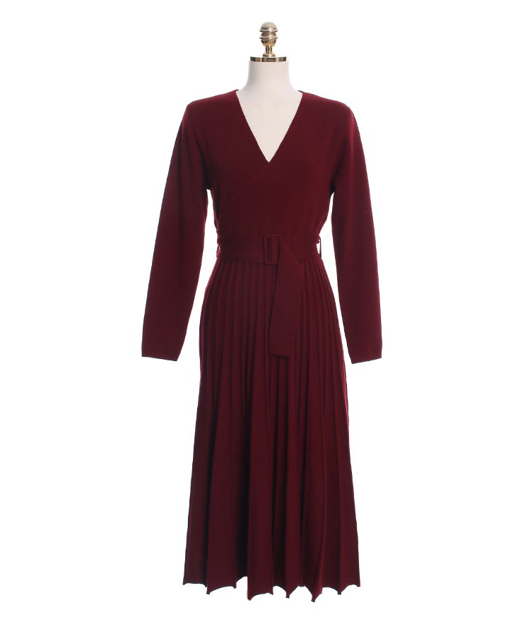 Exceed knee autumn dress slim sweater dress for women