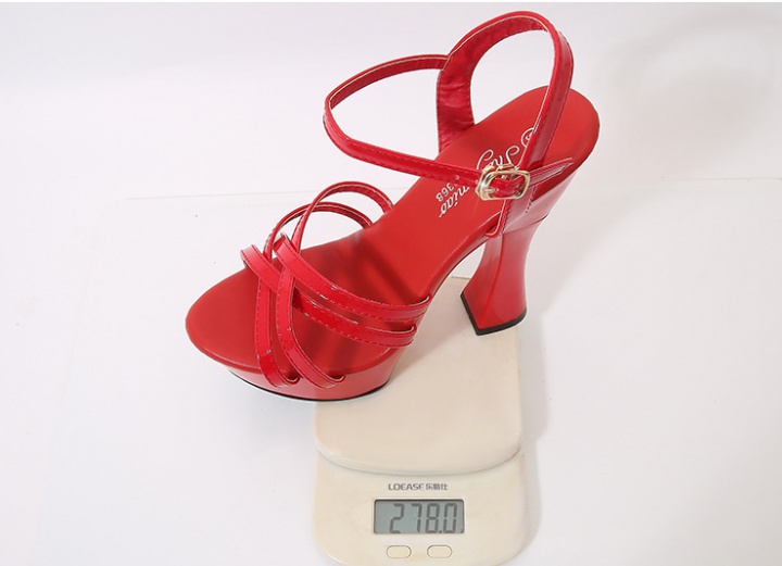 Hasp simple high-heeled summer sandals
