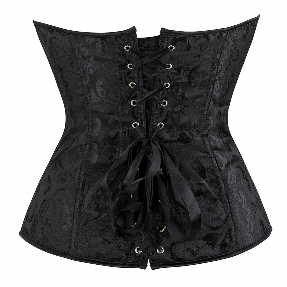 Plastic bone European style corset not lace printing shapewear
