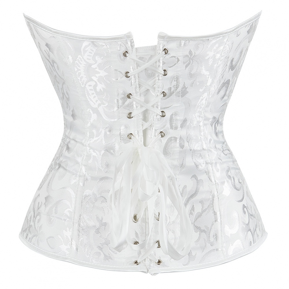Plastic bone European style corset not lace printing shapewear
