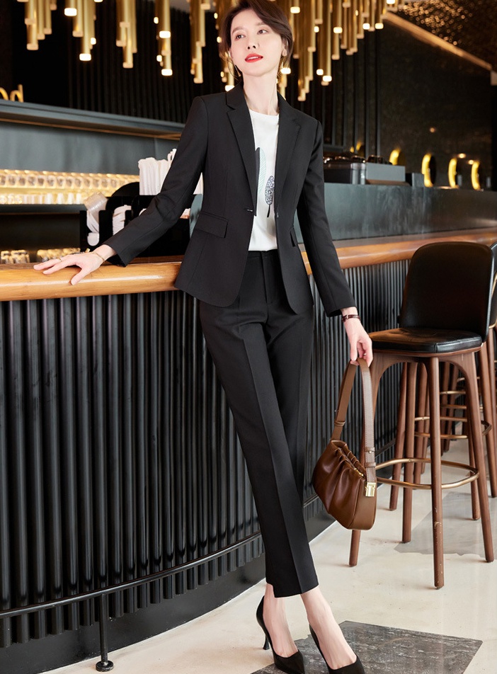 Fashion business suit temperament coat 2pcs set for women