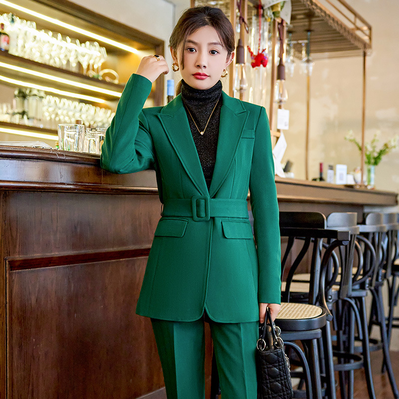 Overalls autumn coat profession business suit a set for women