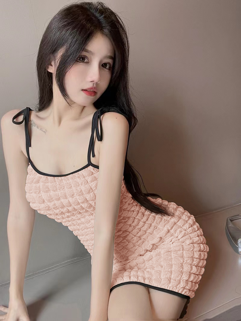 Package hip pure low-cut sexy sweet dress for women