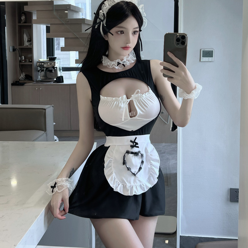 Maid enticement sexy at home uniform a set for women